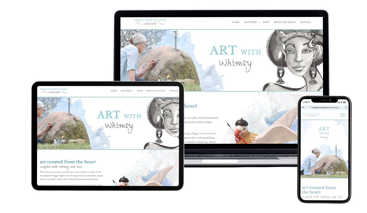 Peggy Reid Ogden artwork responsive design